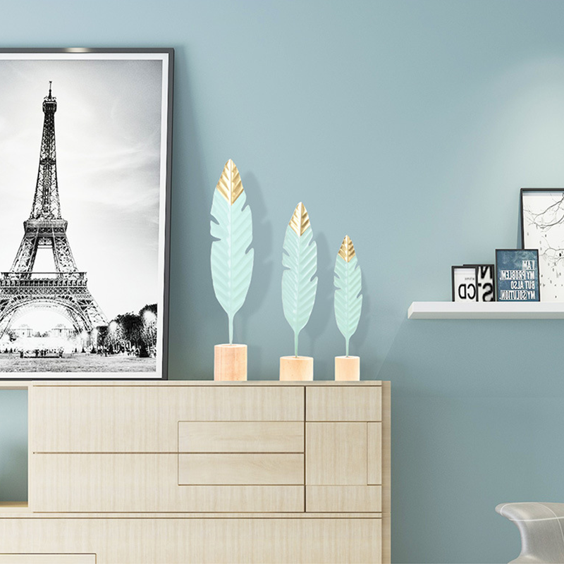 Nordic Creative Iron Feather Figure Ornaments