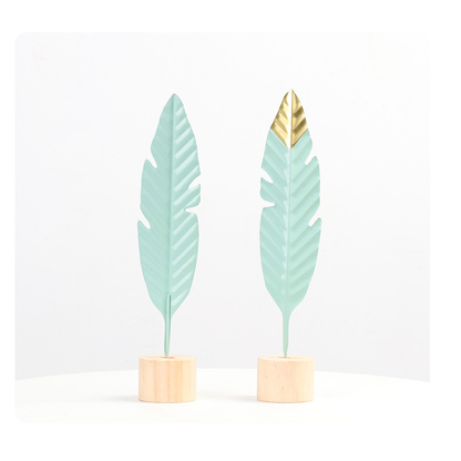 Nordic Creative Iron Feather Figure Ornaments