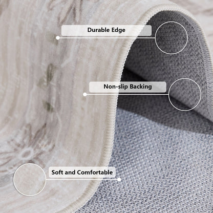 Nordic-style 9x12FT Polyester Carpet Easy-to-maintain And Silent Carpet For Large Living Rooms And Bedrooms