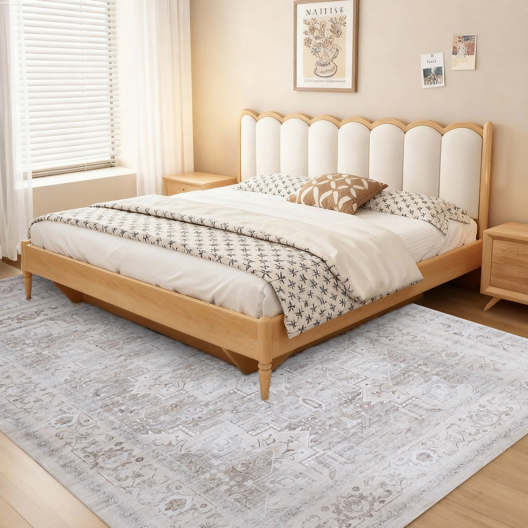 Nordic-style 9x12FT Polyester Carpet Easy-to-maintain And Silent Carpet For Large Living Rooms And Bedrooms