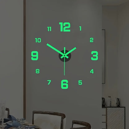 Creative Minimalist Glow-In-The-Dark Digital Wall Clock