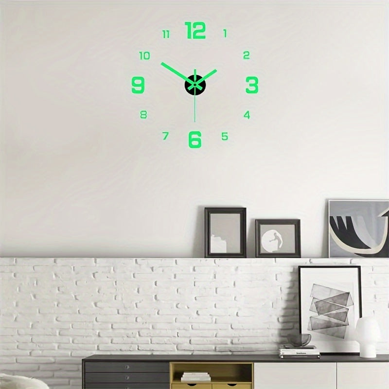 Creative Minimalist Glow-In-The-Dark Digital Wall Clock