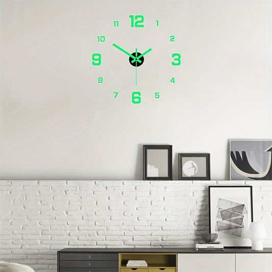Creative Minimalist Glow-In-The-Dark Digital Wall Clock