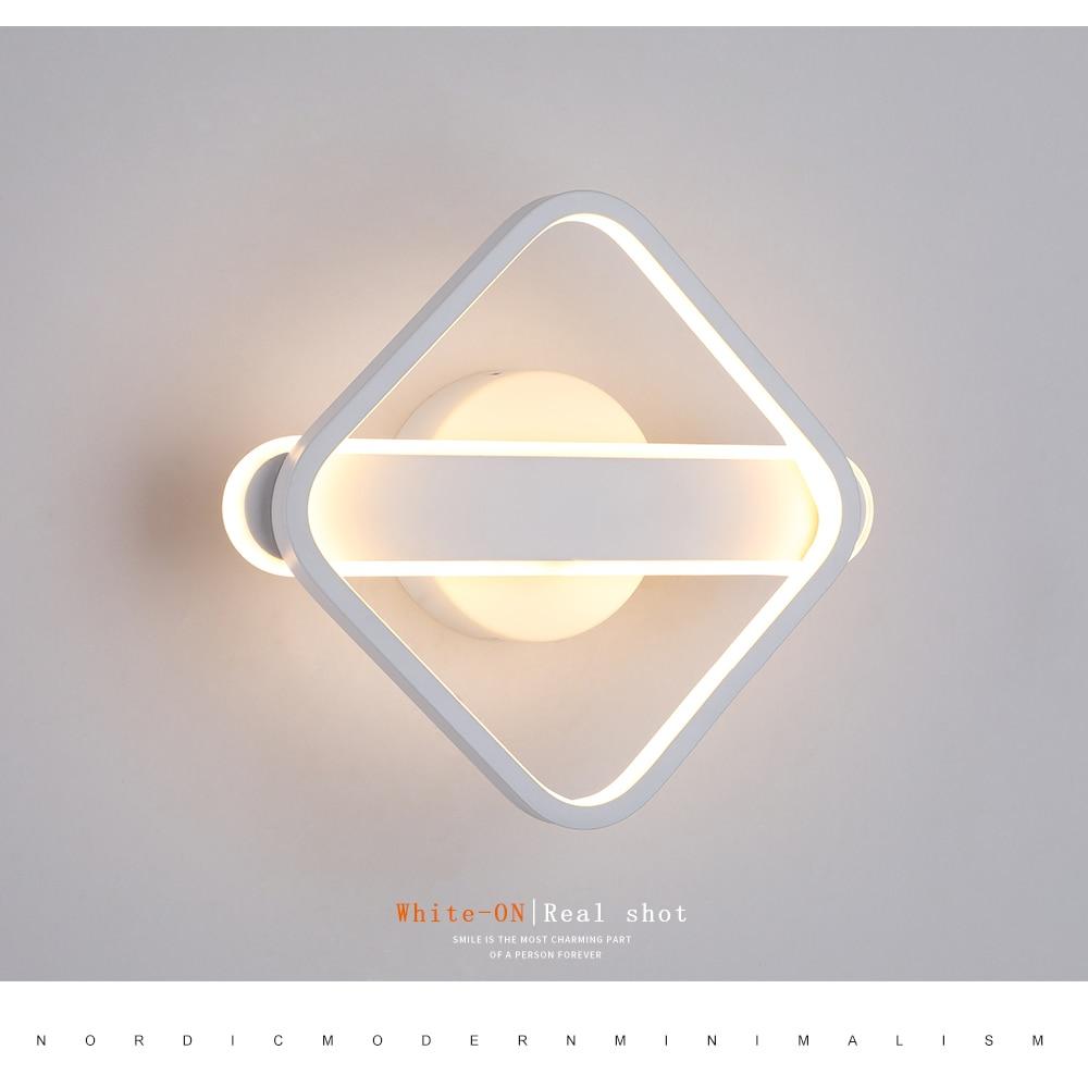 Nordic Minimalist LED Wall Lamps Living Room Bedroom Bedside Reading