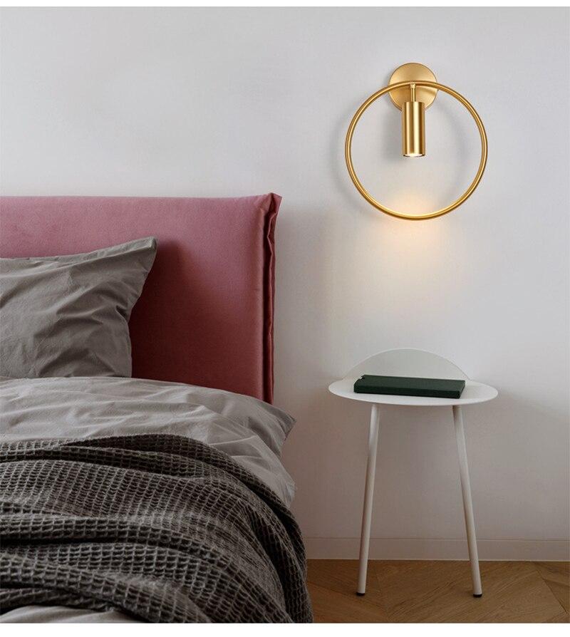 Nordic Minimalism Light luxury GU10 LED wall lamp indoor bedroom