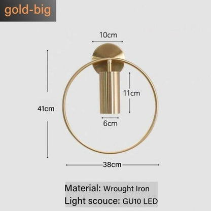 Nordic Minimalism Light luxury GU10 LED wall lamp indoor bedroom