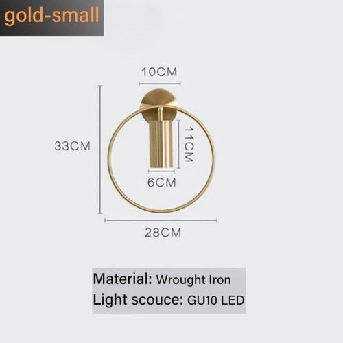 Nordic Minimalism Light luxury GU10 LED wall lamp indoor bedroom