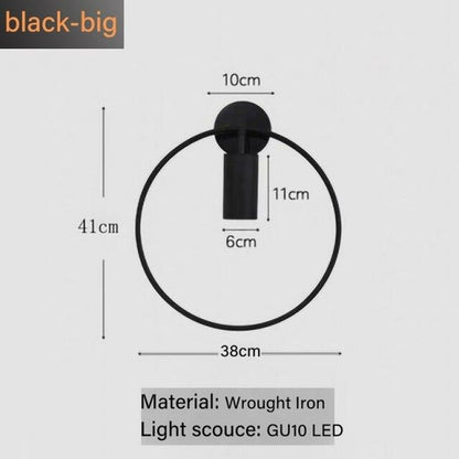 Nordic Minimalism Light luxury GU10 LED wall lamp indoor bedroom