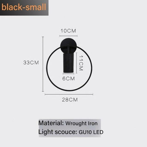 Nordic Minimalism Light luxury GU10 LED wall lamp indoor bedroom