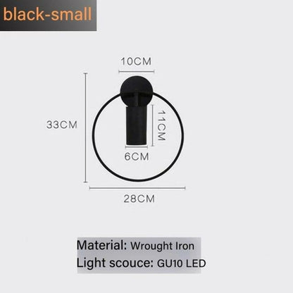 Nordic Minimalism Light luxury GU10 LED wall lamp indoor bedroom
