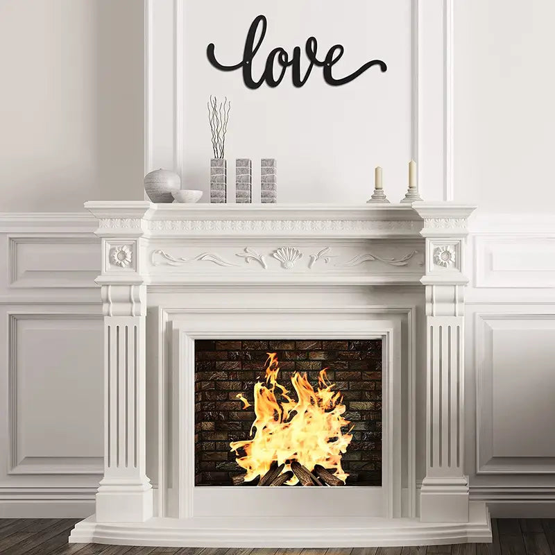 10pcs Rustic Black Metal LOVE Wall Art Decor